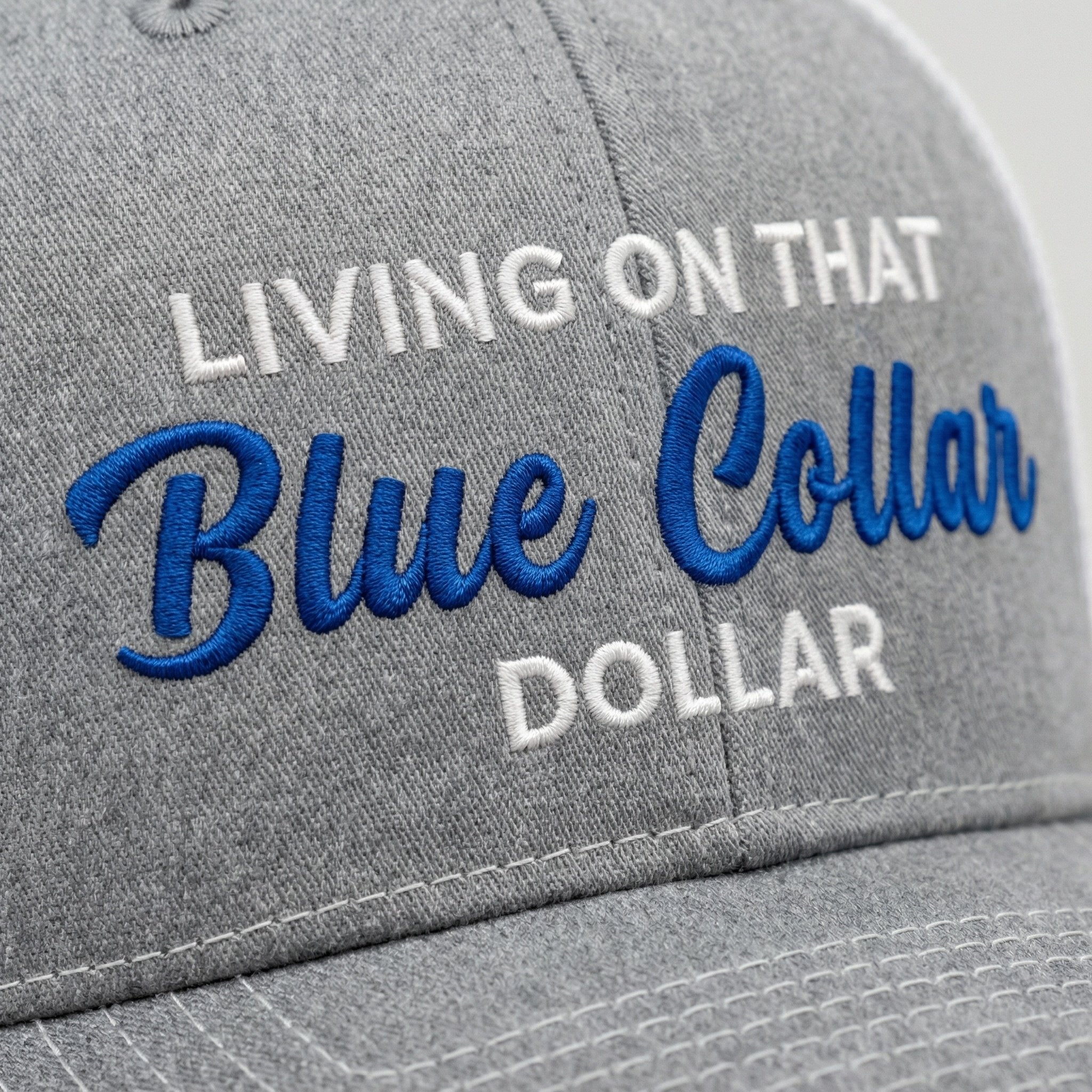 🛠️🧢Blue Collar Dollar Trucker Hat – Proud Workwear Cap - OmniQ™