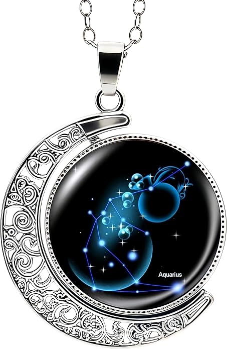 AstroLumina™ Zodiac Moon Necklace - OmniQ™