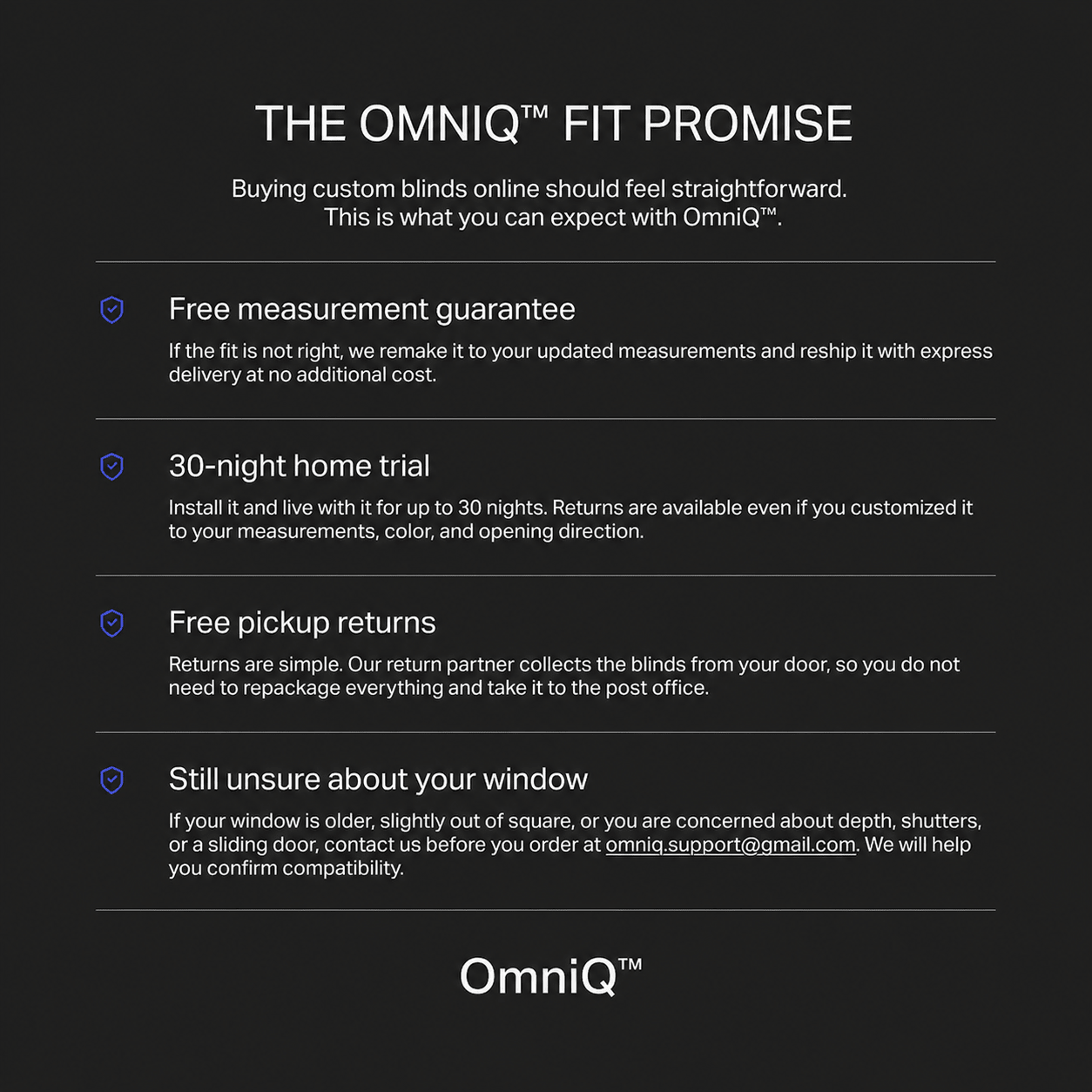The Total Blackout - Custom Window Shades - OmniQ™