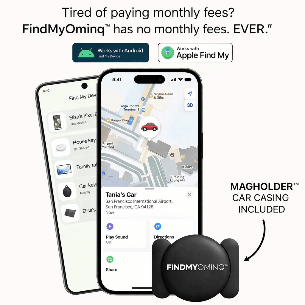 FindMyOmniQ™ Anti - Theft Car, Bike, RV, Trailer, Keys, Bags & More Tracker - OmniQ™