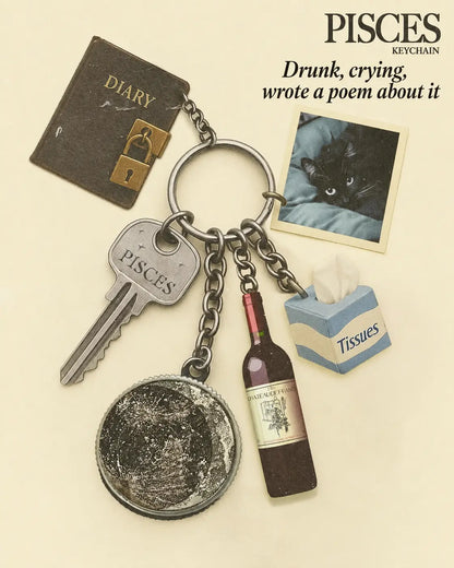 CosmicEgo™ Zodiac Keychain