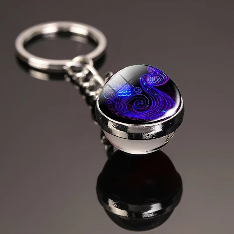 AstroLumina™ Zodiac Glow Keychain - OmniQ™
