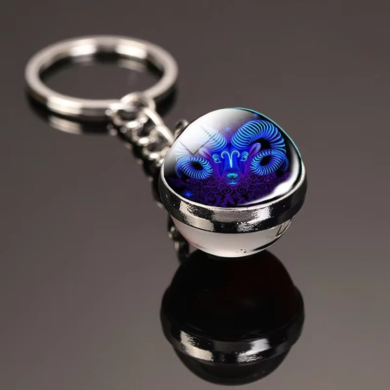 AstroLumina™ Zodiac Glow Keychain - OmniQ™
