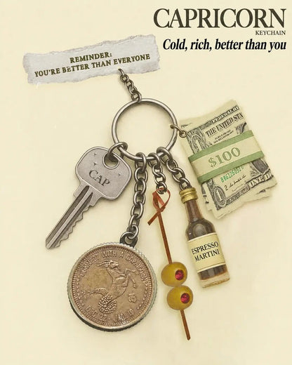 CosmicEgo™ Zodiac Keychain