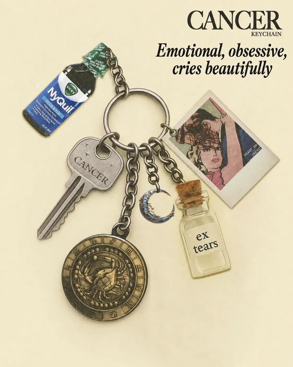 CosmicEgo™ Zodiac Keychain