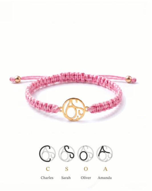 Personalized Monogram Bracelet for Kids — Custom Initials - OmniQ™