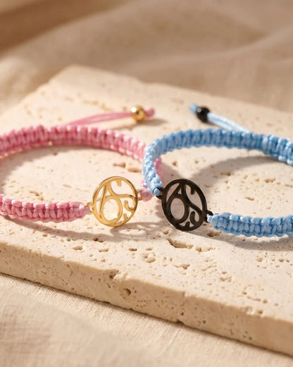Personalized Monogram Bracelet for Kids — Custom Initials - OmniQ™