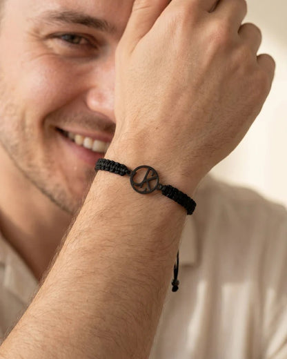 Personalized Monogram Bracelet for Him — Custom Initials - OmniQ™