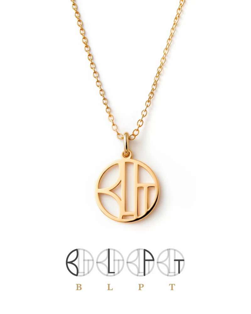 Personalized Monogram Necklace for Family — Custom Initials - OmniQ™