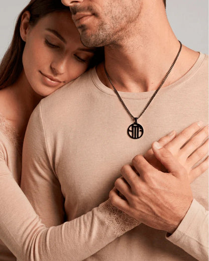 Personalized Monogram Necklace for Him — Custom Initials - OmniQ™